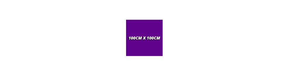 100 x 100 cm.