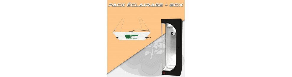 Packs Éclairages horticoles LED + Box de culture